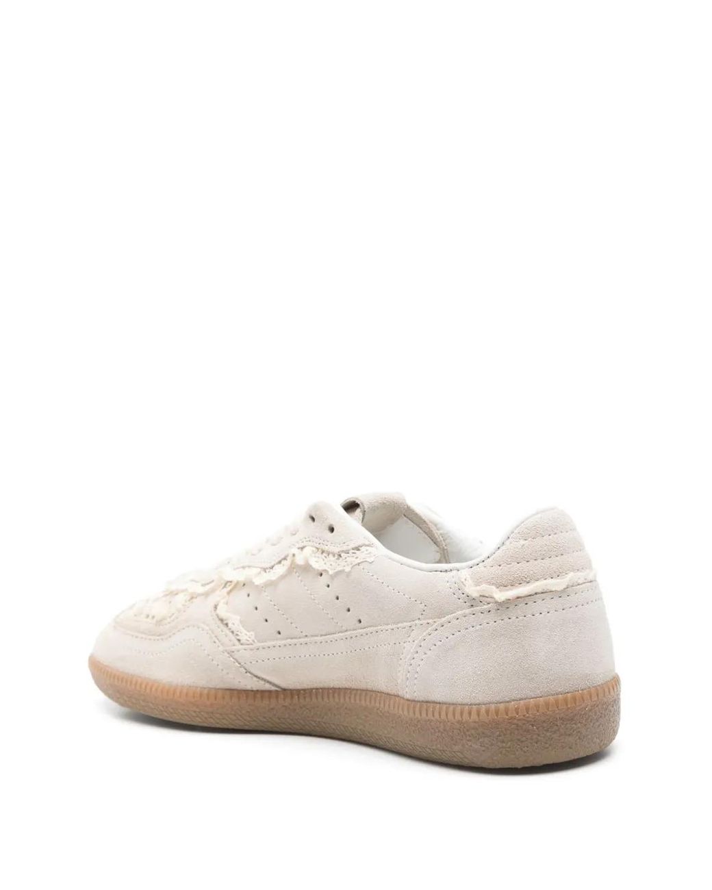 Alohas White Tb.490 Lace-Trim Perforated Sneakers