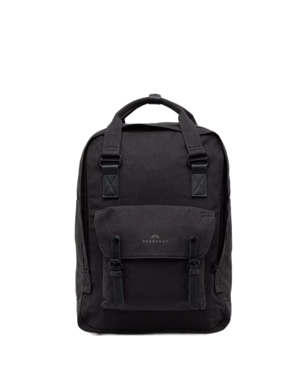 Doughnut Black Large Macaroon Meditative Darks Series Buckle-Fastening Backpack