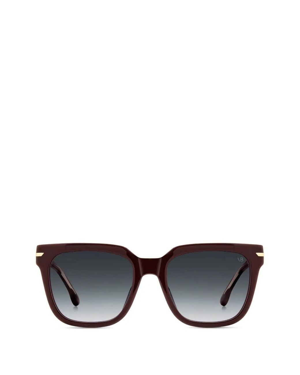 Victoria Beckham Black Square-Frame Sunglasses