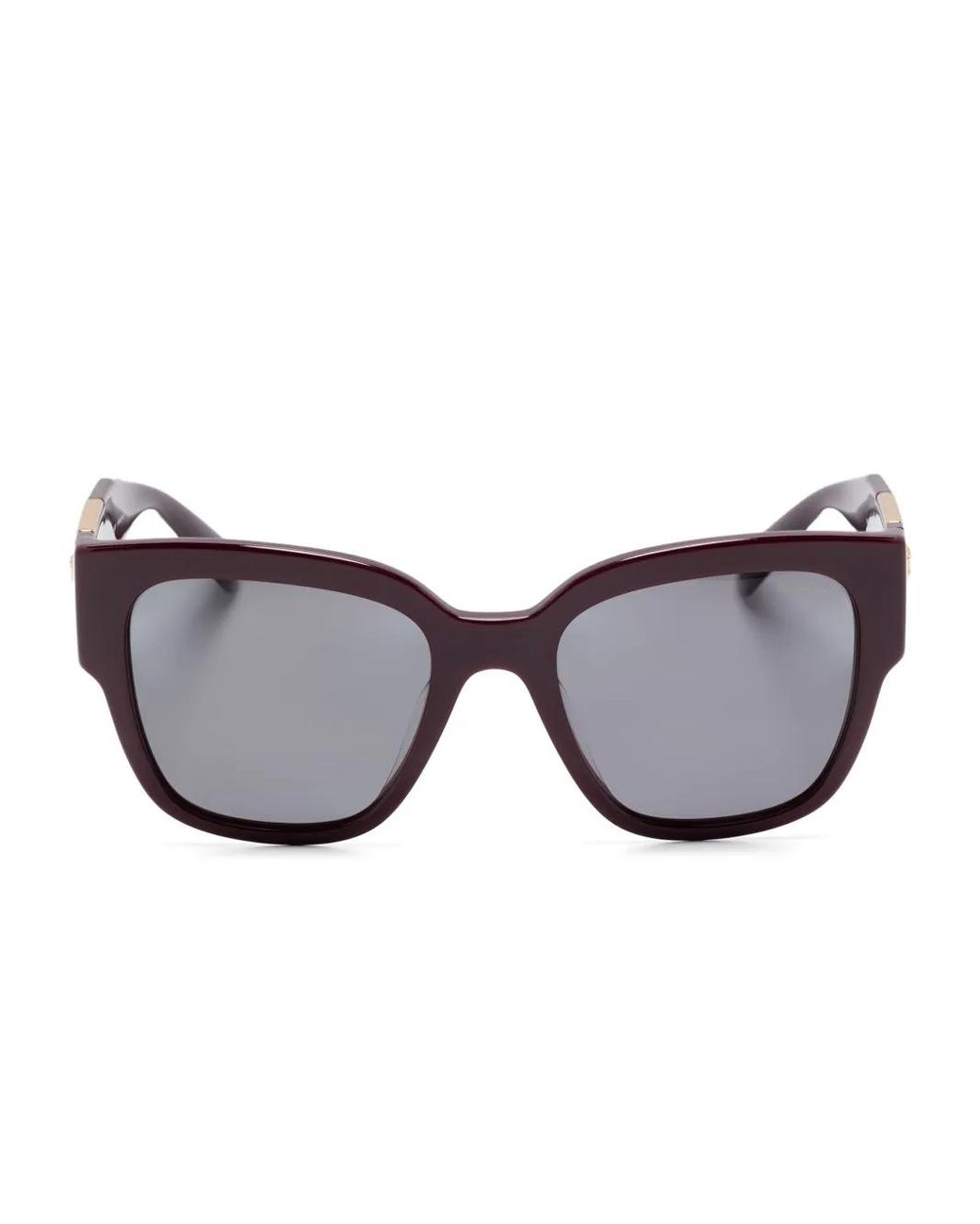 Versace Gray Sonnenbrille Mit Eckigem Gestell