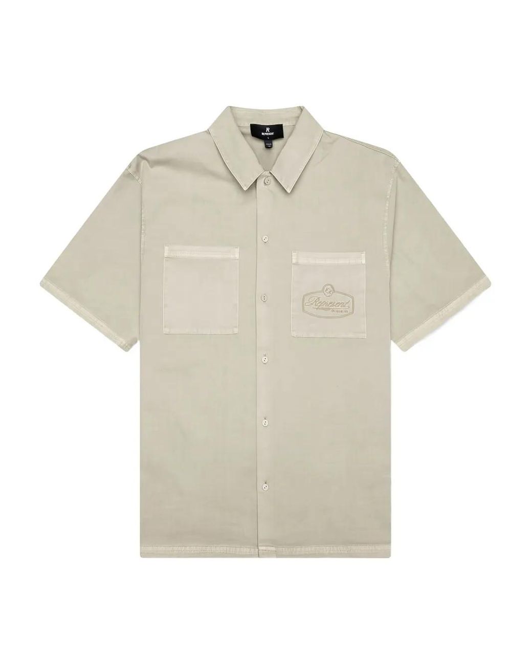 Represent White Chemise À Logo Brodé for men