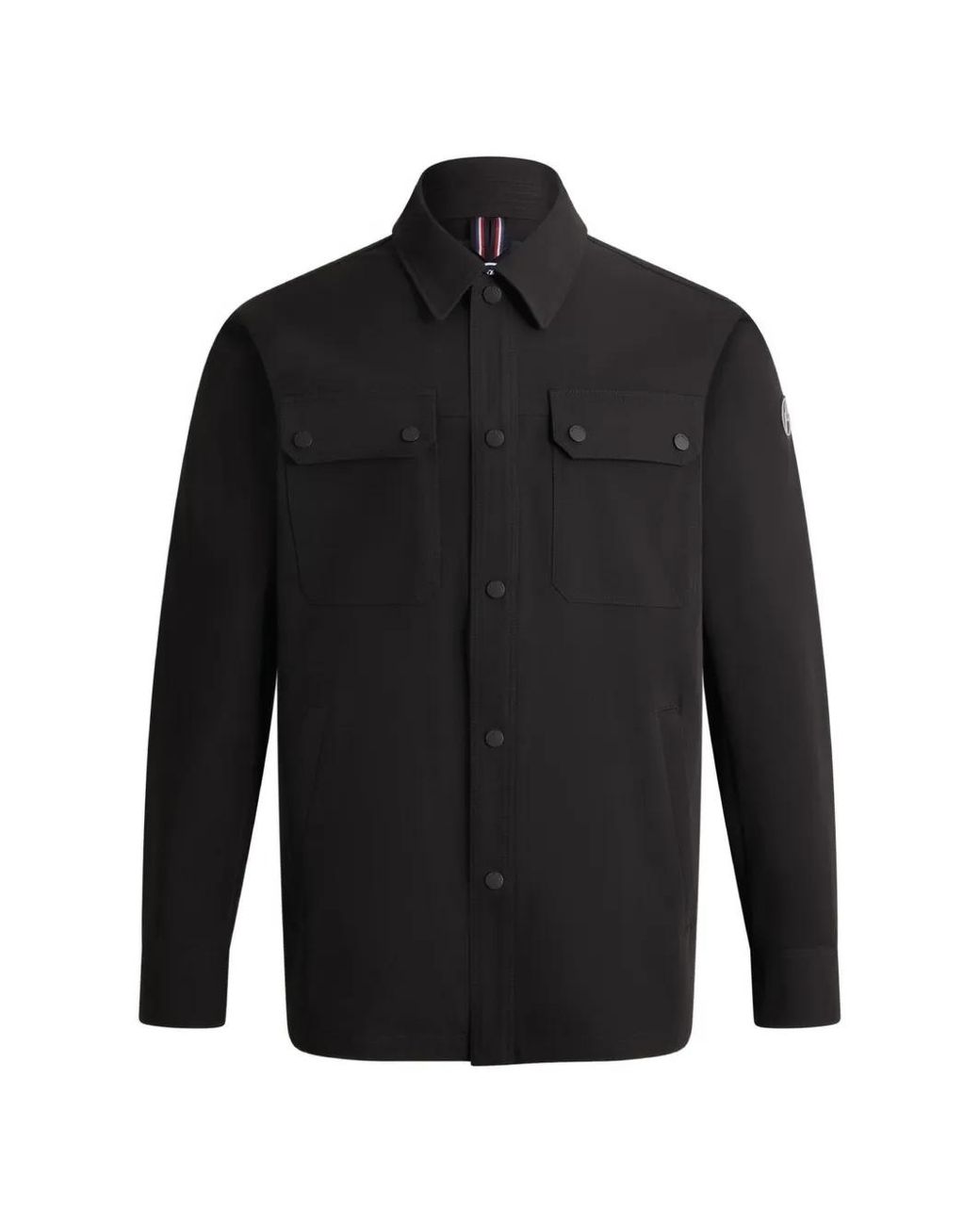 Fusalp Black Solandroz Button-Up Pocket-Details Jacket for men