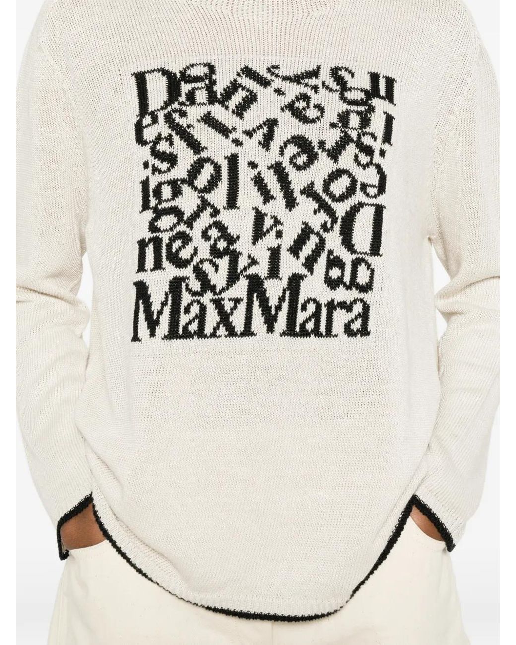 Jersey Attore Estampado Max Mara de color White