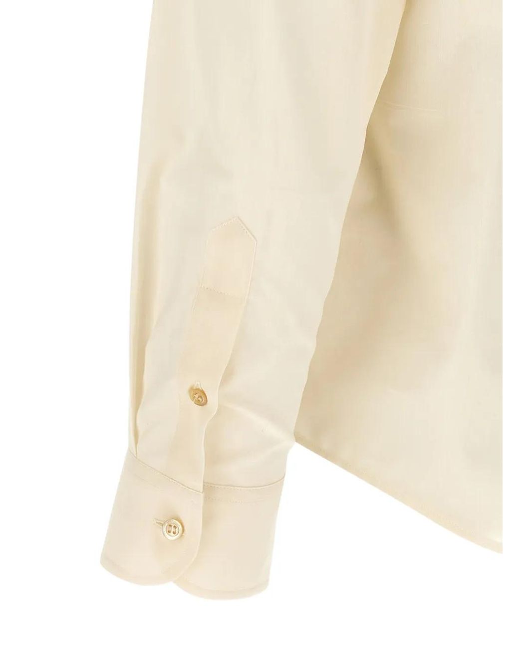 Valentino Garavani White Floral-Embroidered Cotton Shirt for men