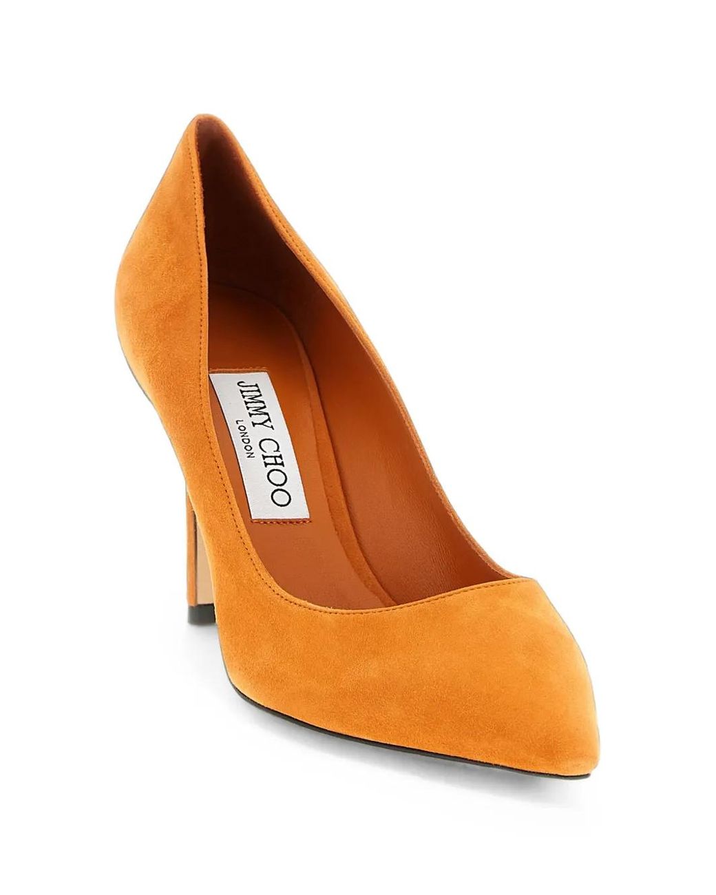 Jimmy Choo Orange Romy Suede Pumps