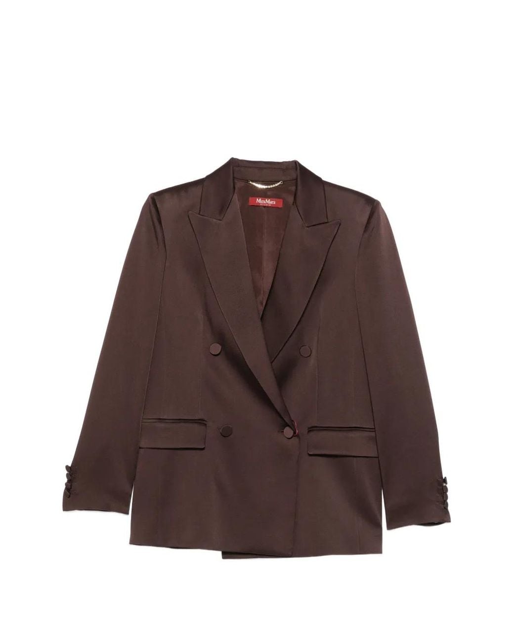 Max Mara Brown Arca Double-Breasted Blazer