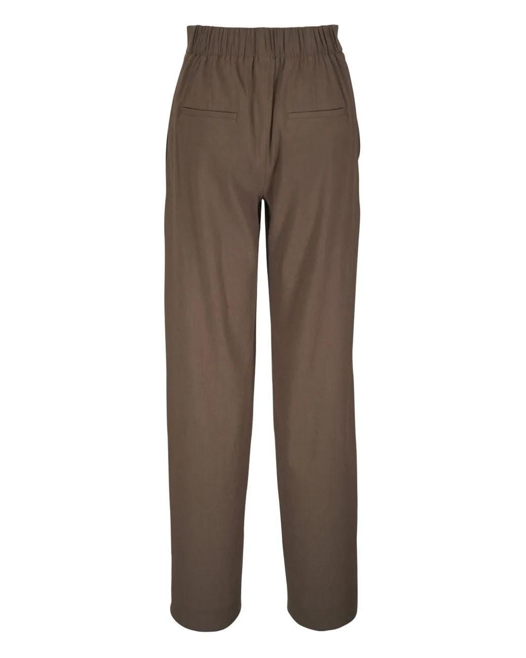 Vince Brown Elasticated-Waist Trousers