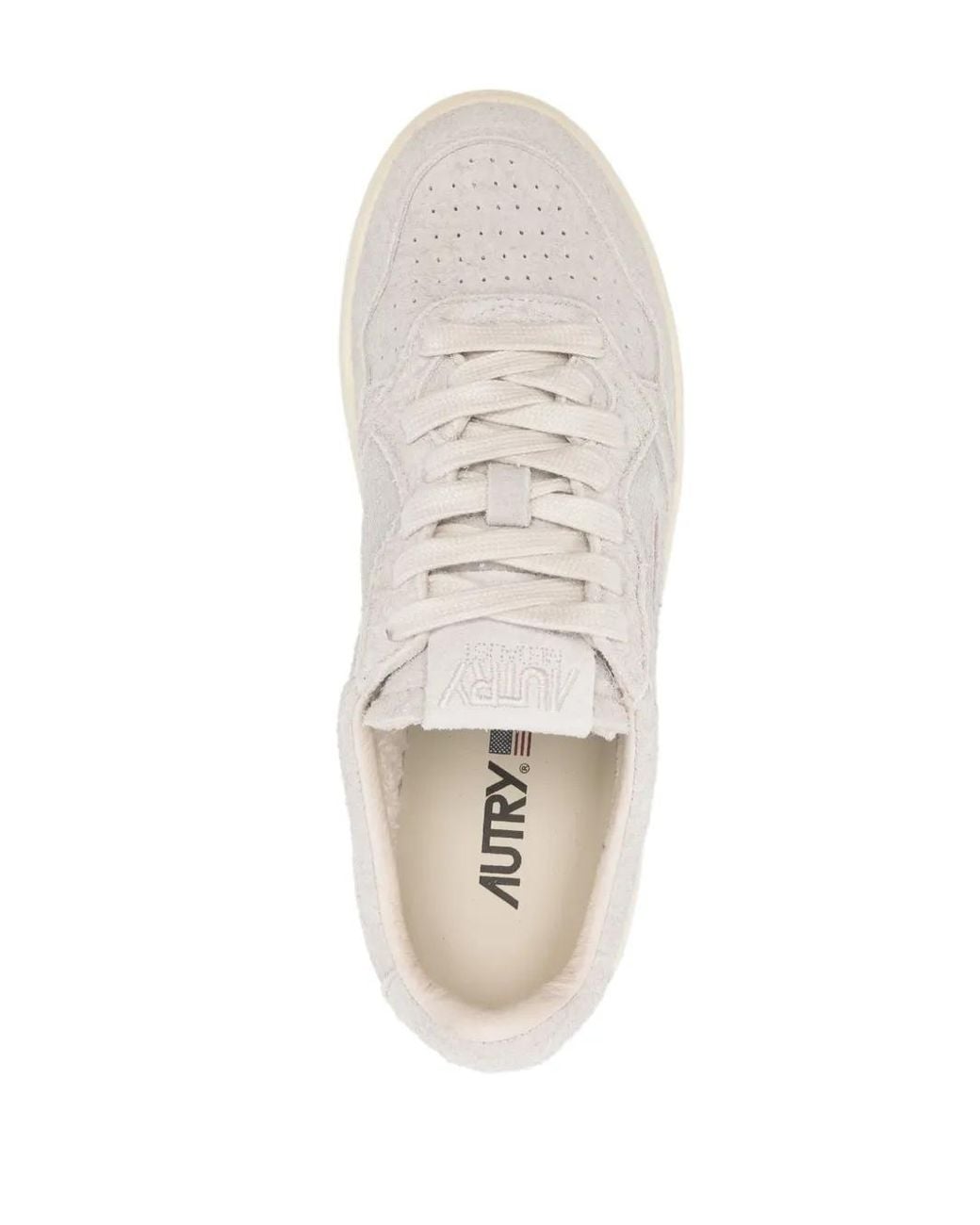Autry White Medalist Low Wom Suede/47 Shoes
