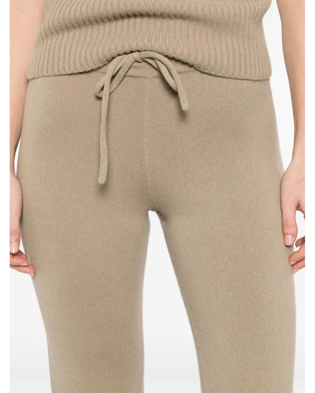 Extreme Cashmere Natural Nº461 Wander Knitted Trousers
