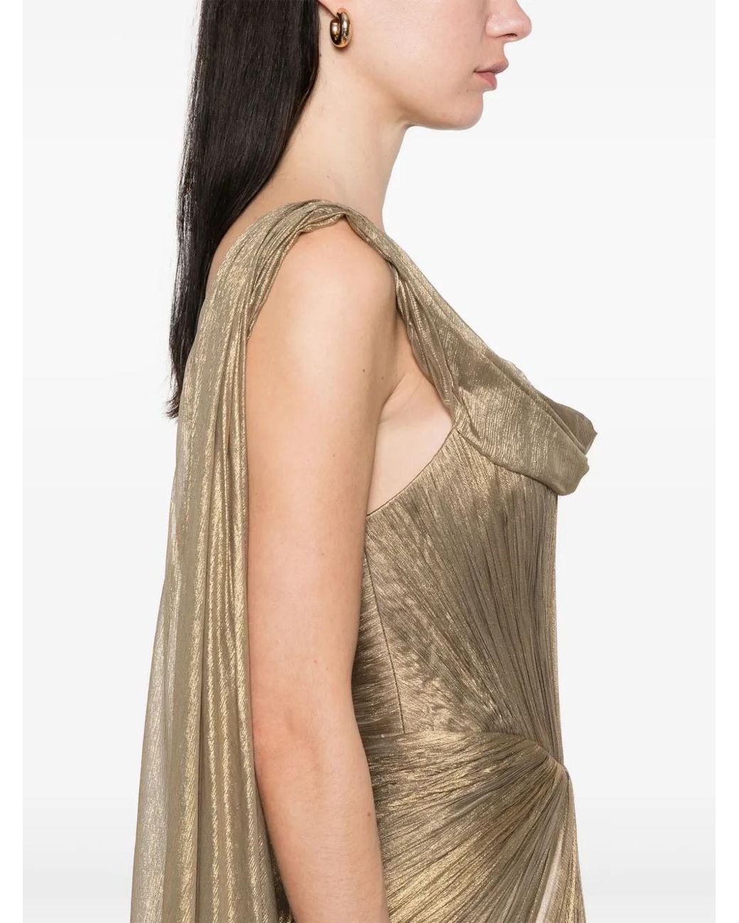 IRIS SERBAN Natural Elem Maxi Dress