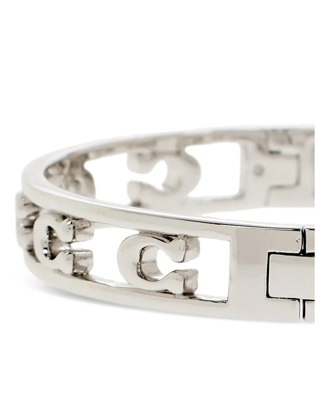 COACH White Logo Lettering Bracelet