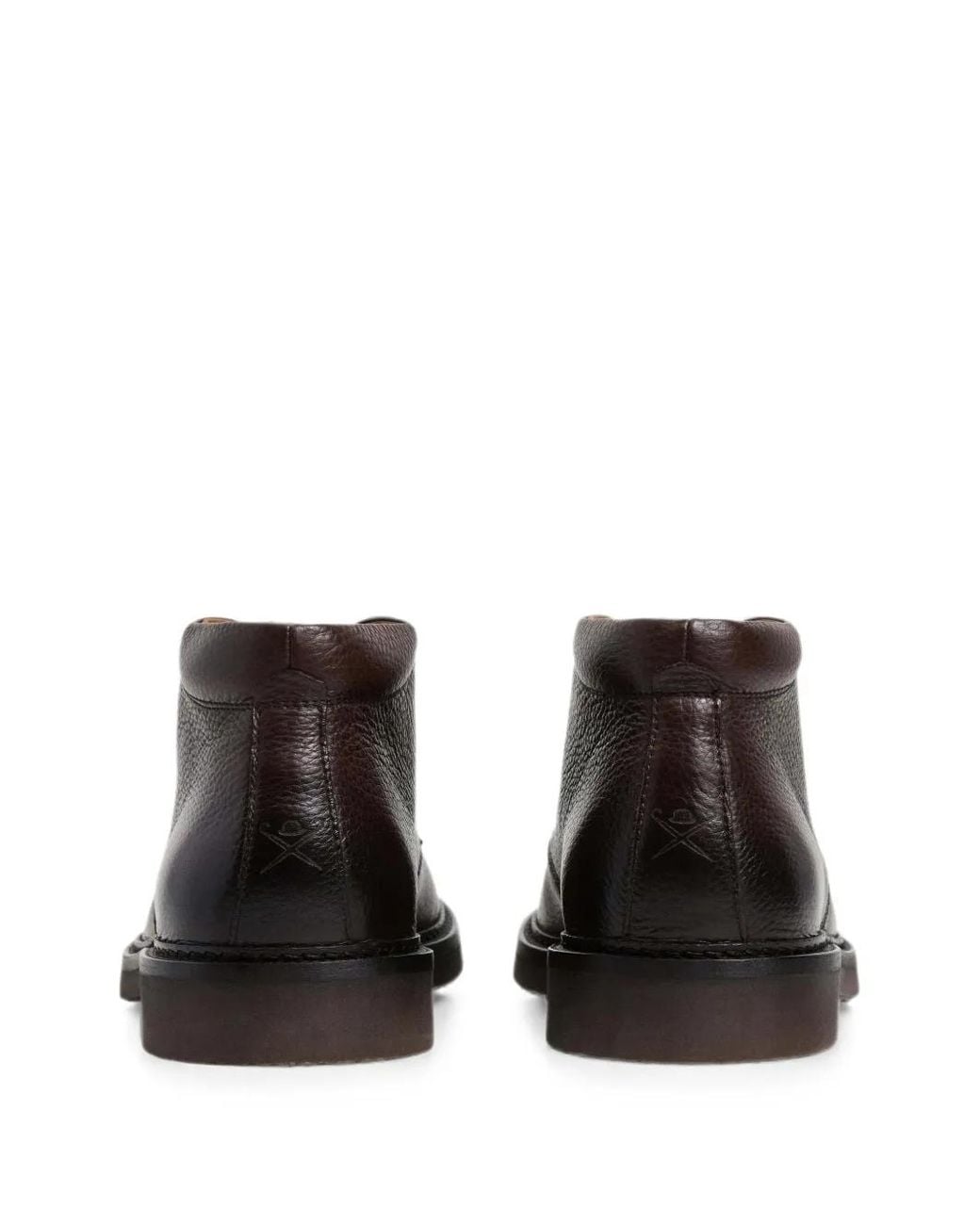 Hackett Brown Grained Boots for men