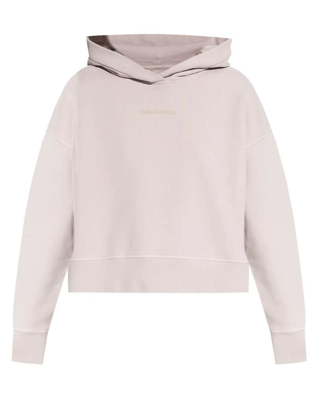 Canada Goose Pink Logo-Print Hoodie