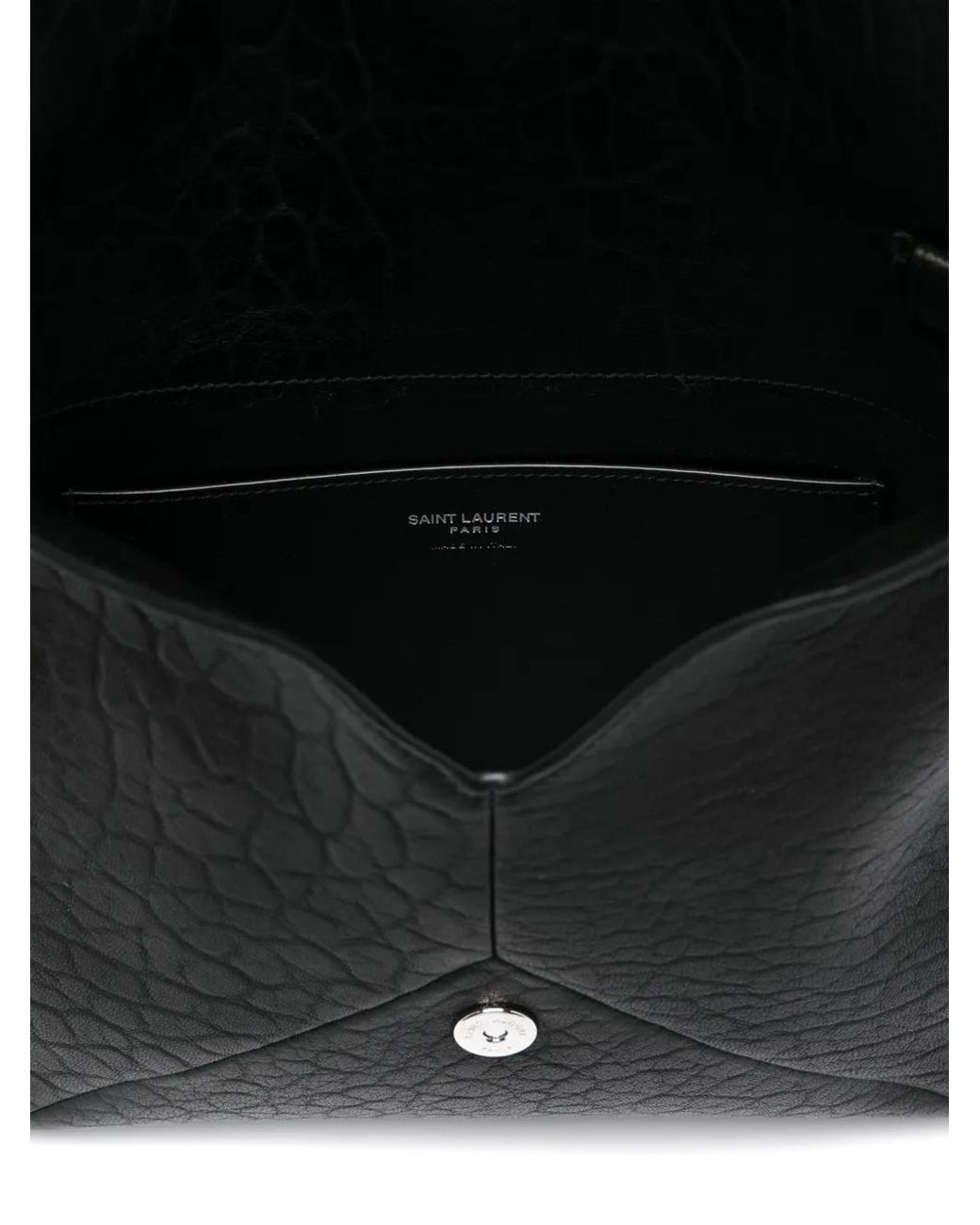 Saint Laurent Black Cassandre Envelope Messenger