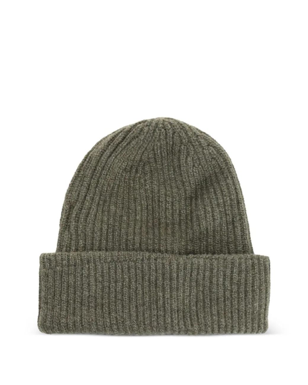 Fedeli Green Norge Ribbed-Knit Hat for men