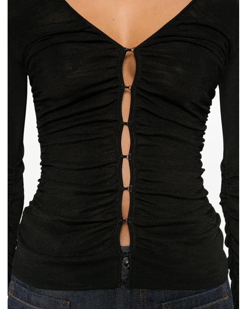 Long Sleeve Tops Self-Portrait en coloris Black
