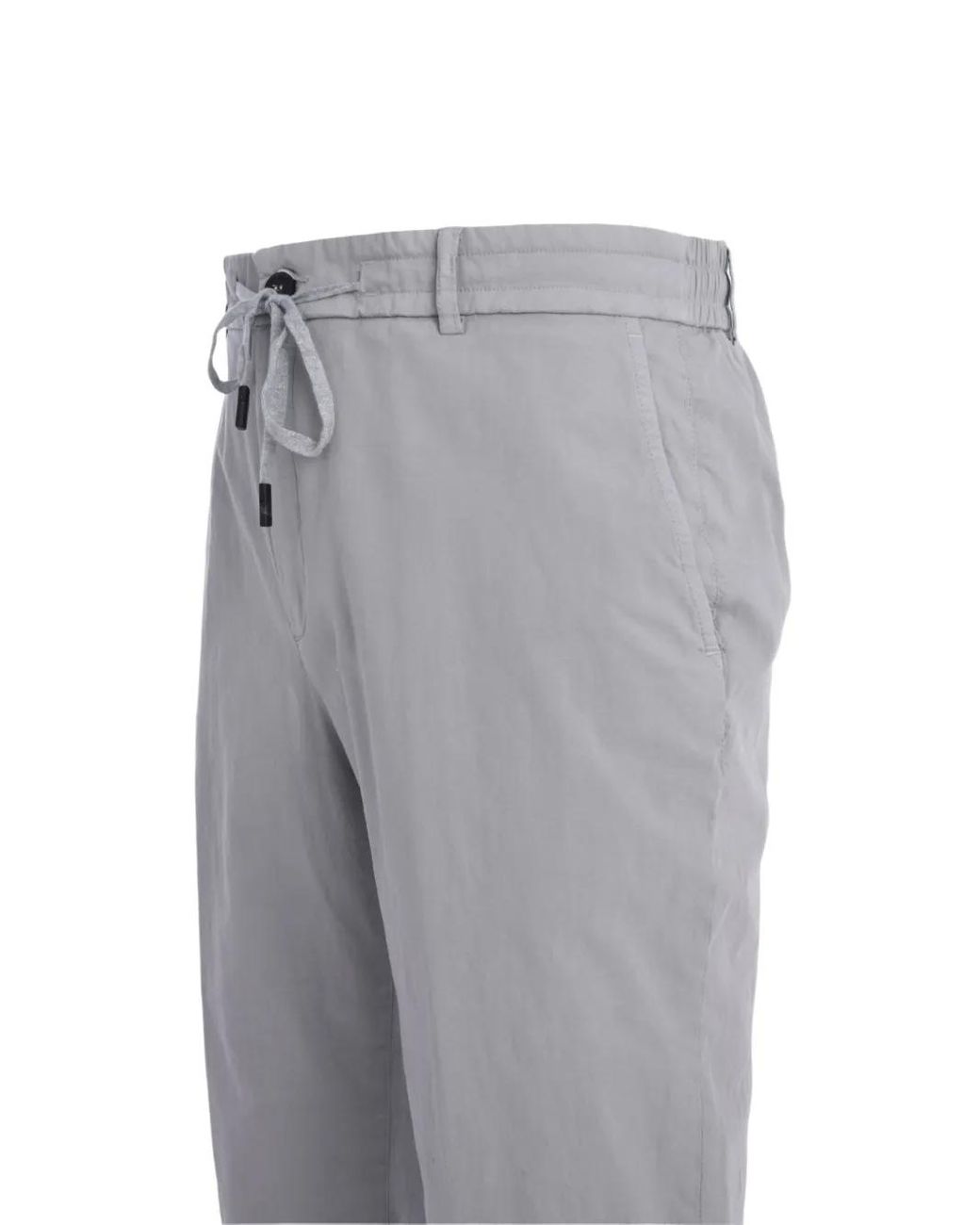 Peserico Gray Cotton Trousers for men