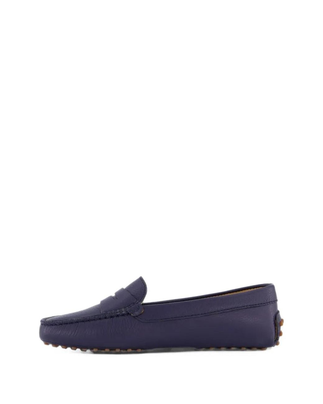 Atelier Verdi Blue Grained Leather Loafers