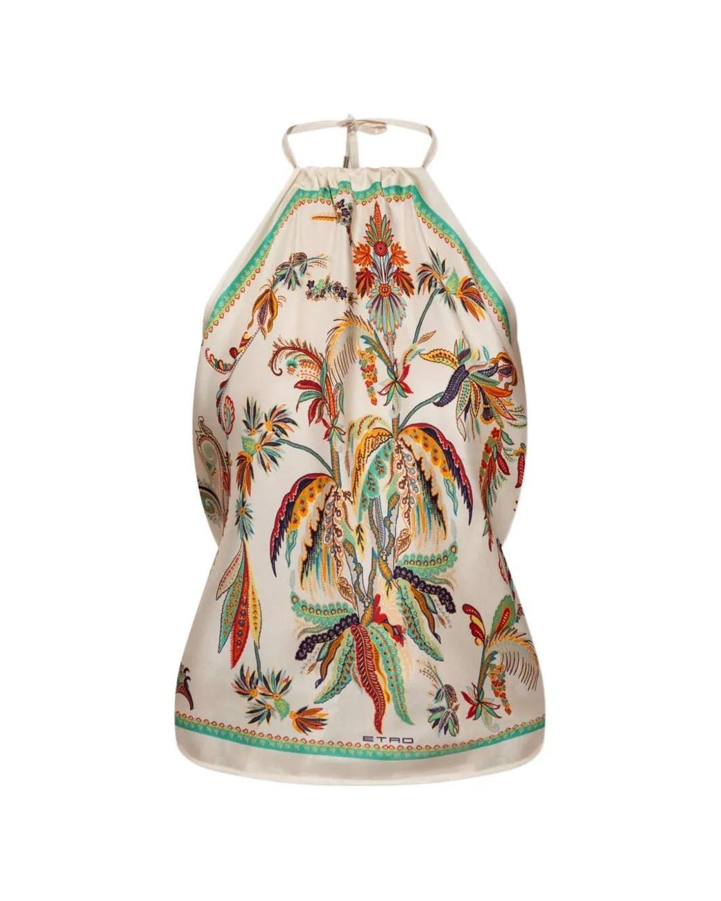 Etro Multicolor Silk Top