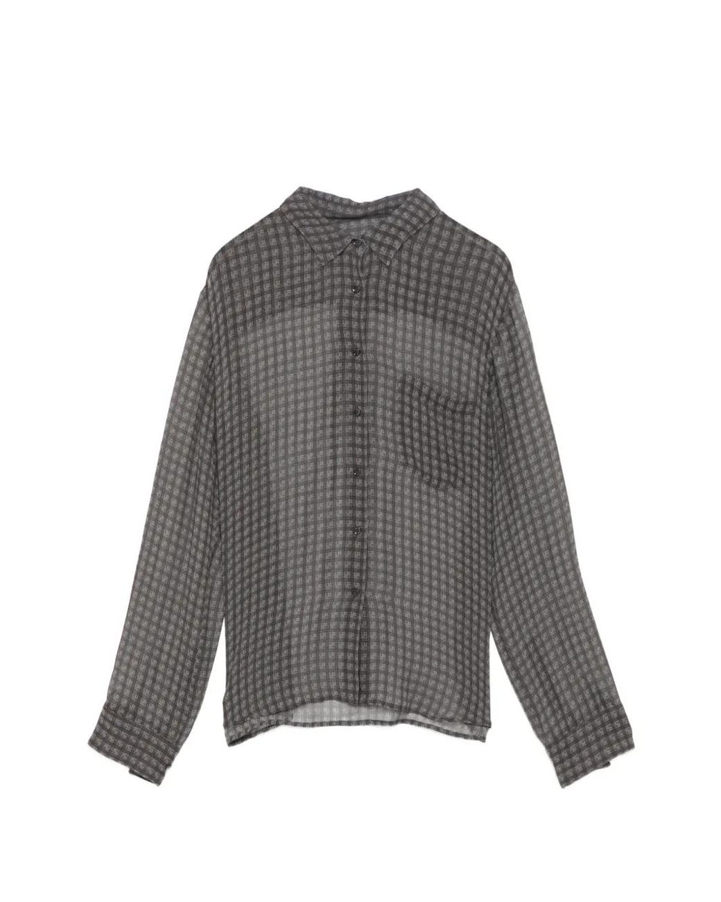 JNBY Gray Plaid Shirt