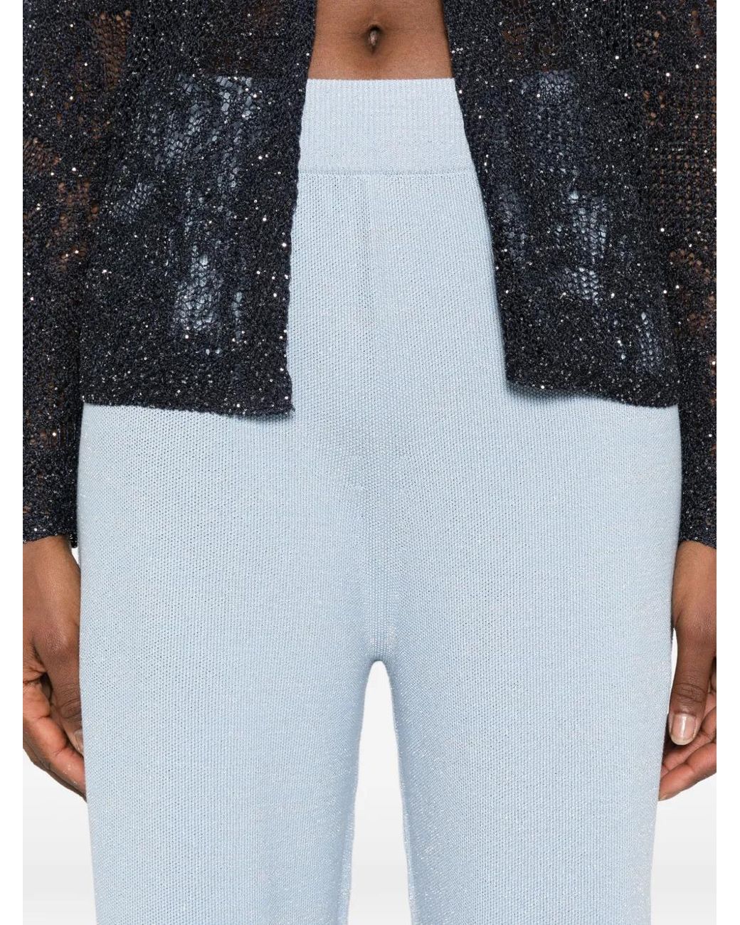 Fabiana Filippi Blue Wide-Leg Trousers