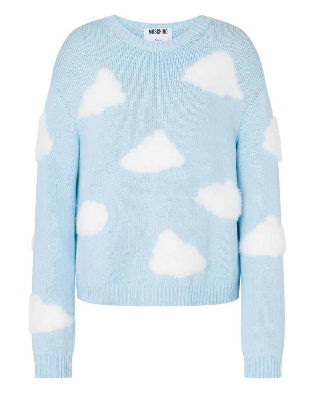 Moschino Blue Organic Cotton Blend Sweater