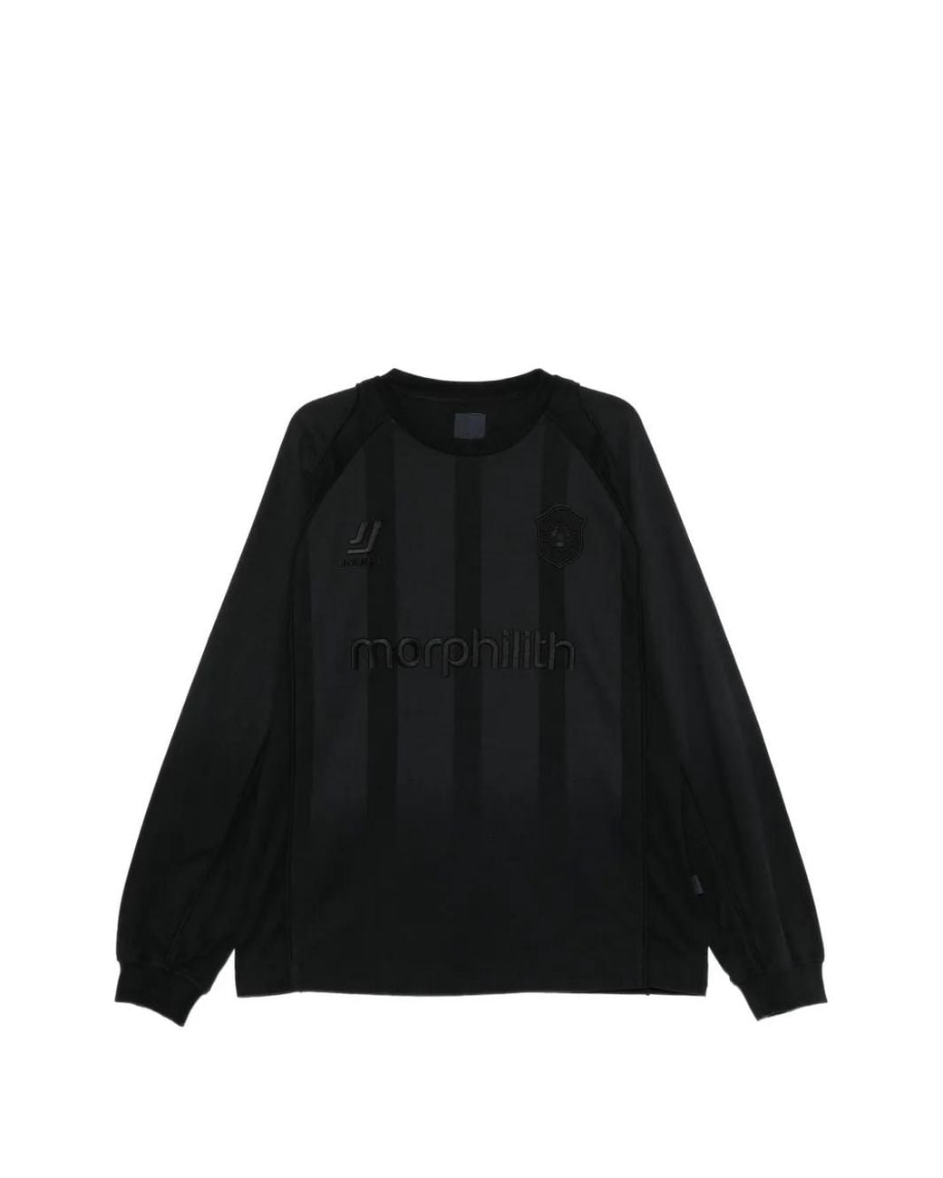 Juun.J Black Striped Long-Sleeve Sweatshirt for men