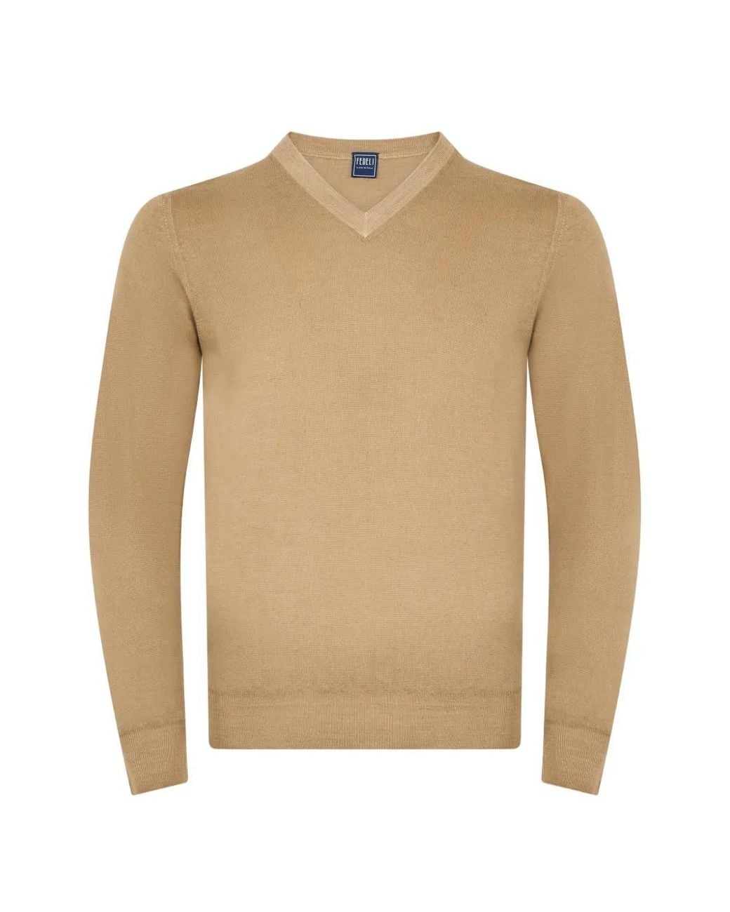 Fedeli Natural Pull À Col V for men