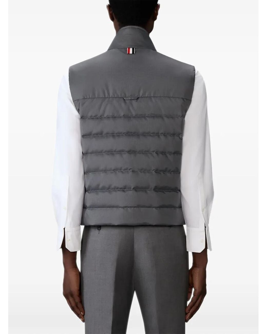 Thom Browne Black Vest With 4 Side Pockets for men