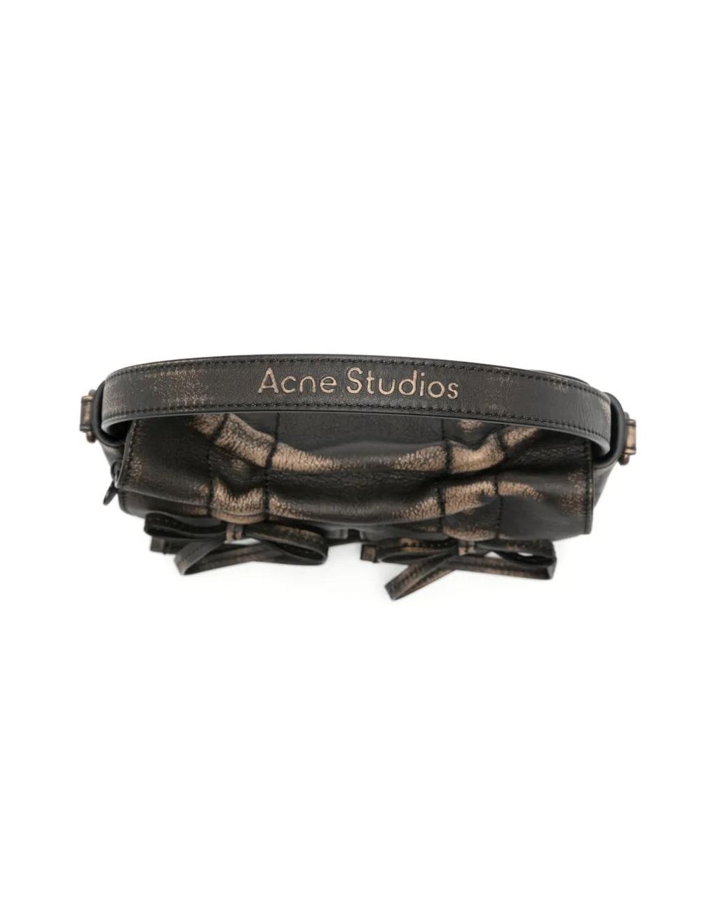 Acne Black Micro Multipocket Cross Body Bag