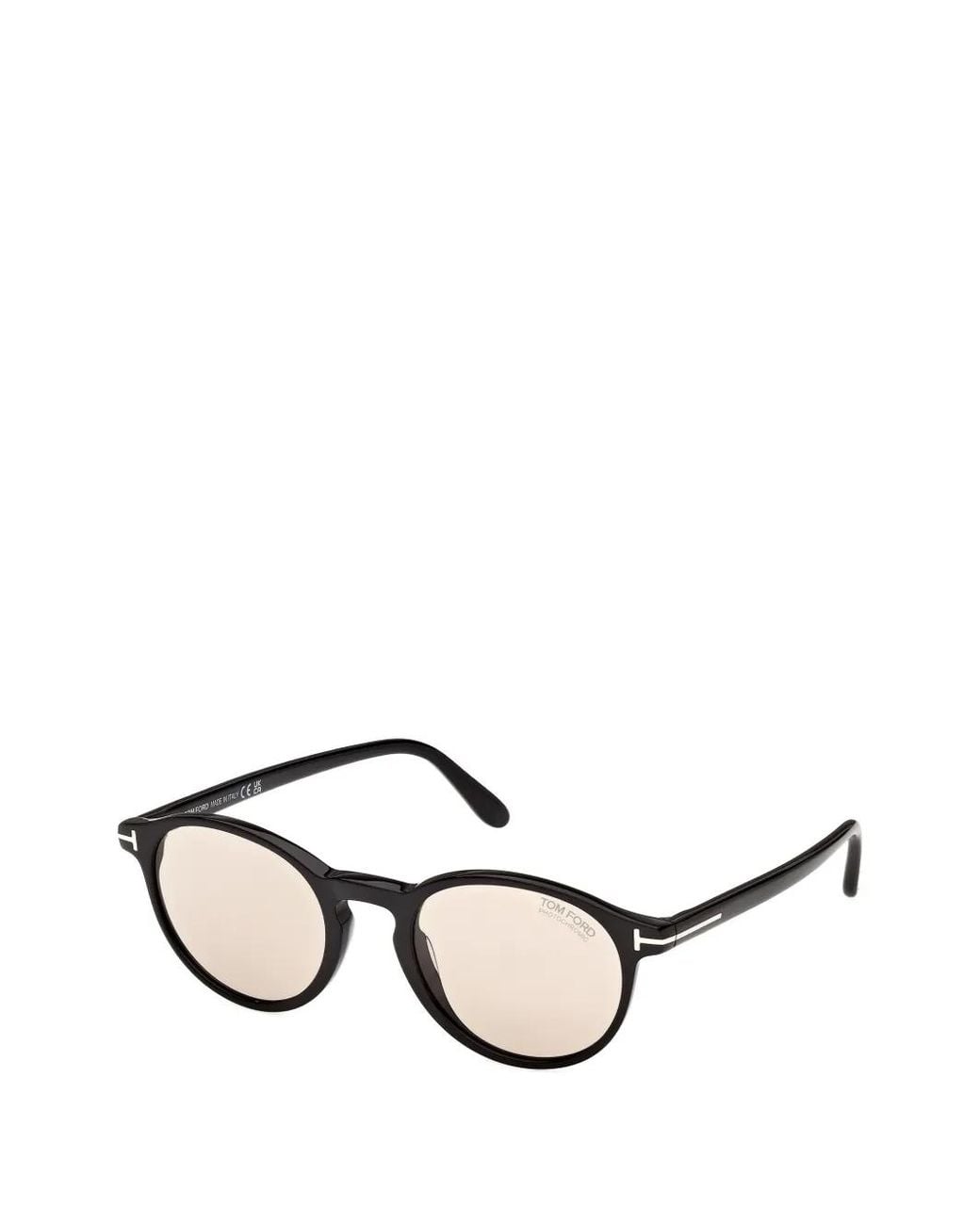 Tom Ford Natural Round-Frame Sunglasses for men
