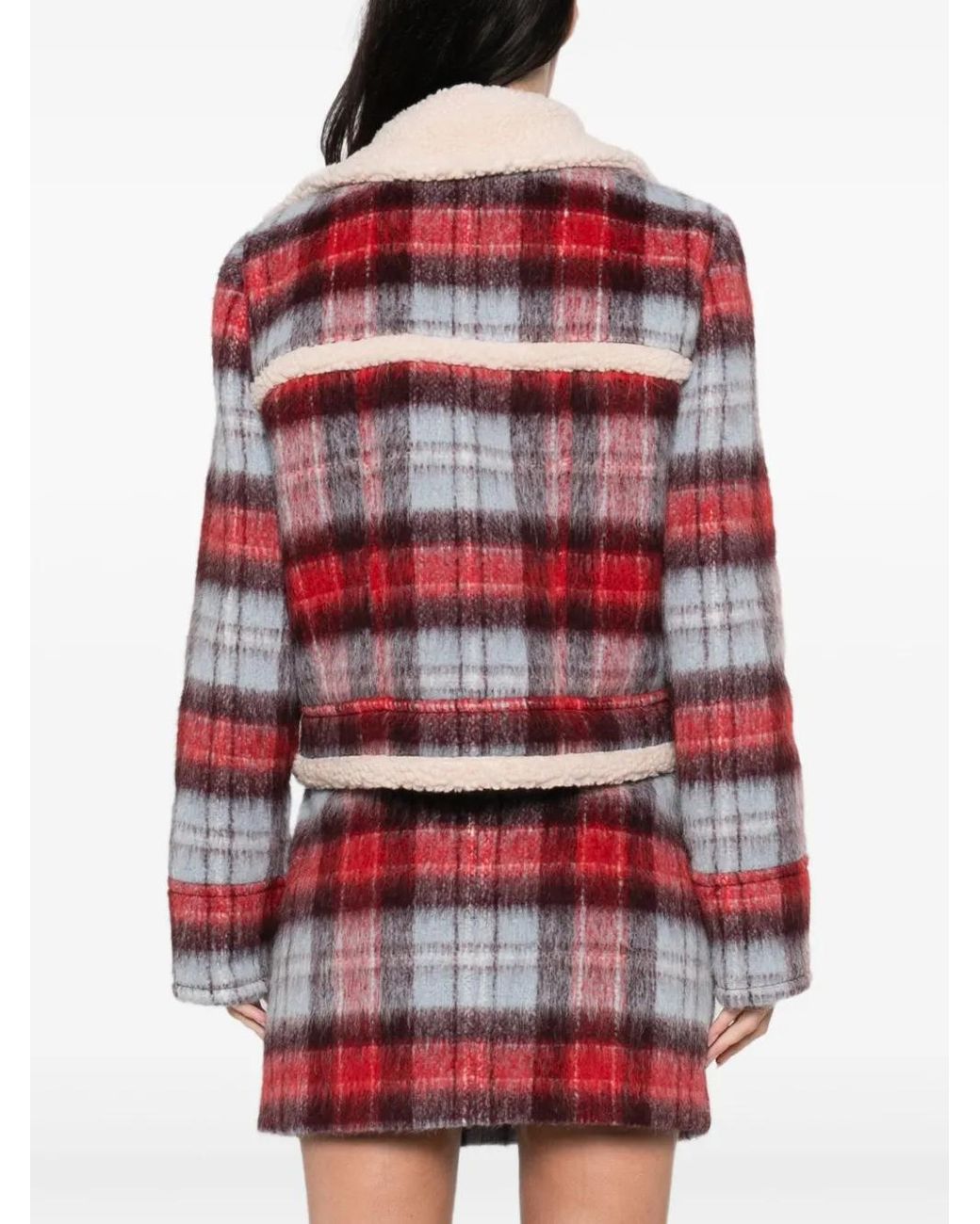 N°21 Red Checked Button Jacket