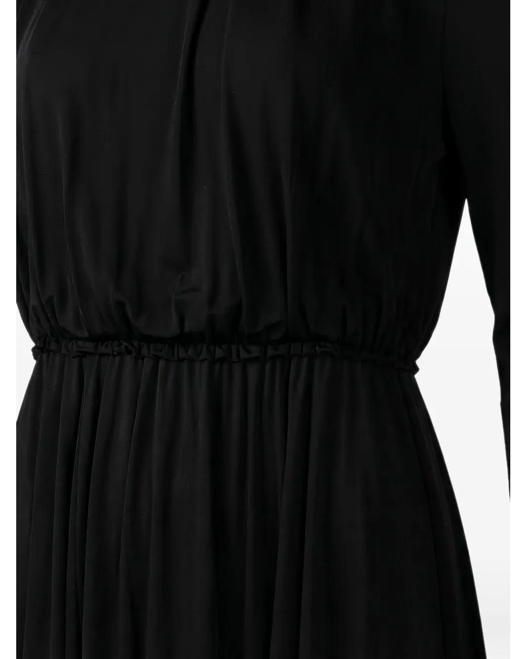 Valentino Garavani Black Robe À Manches Longues