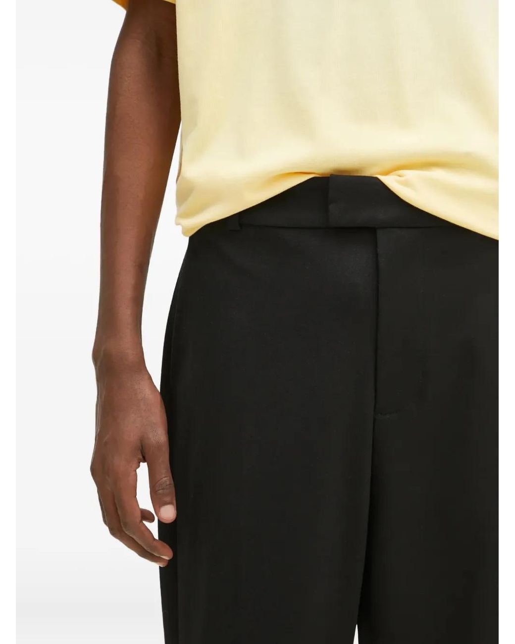 Represent Black Pleated Trousers for men