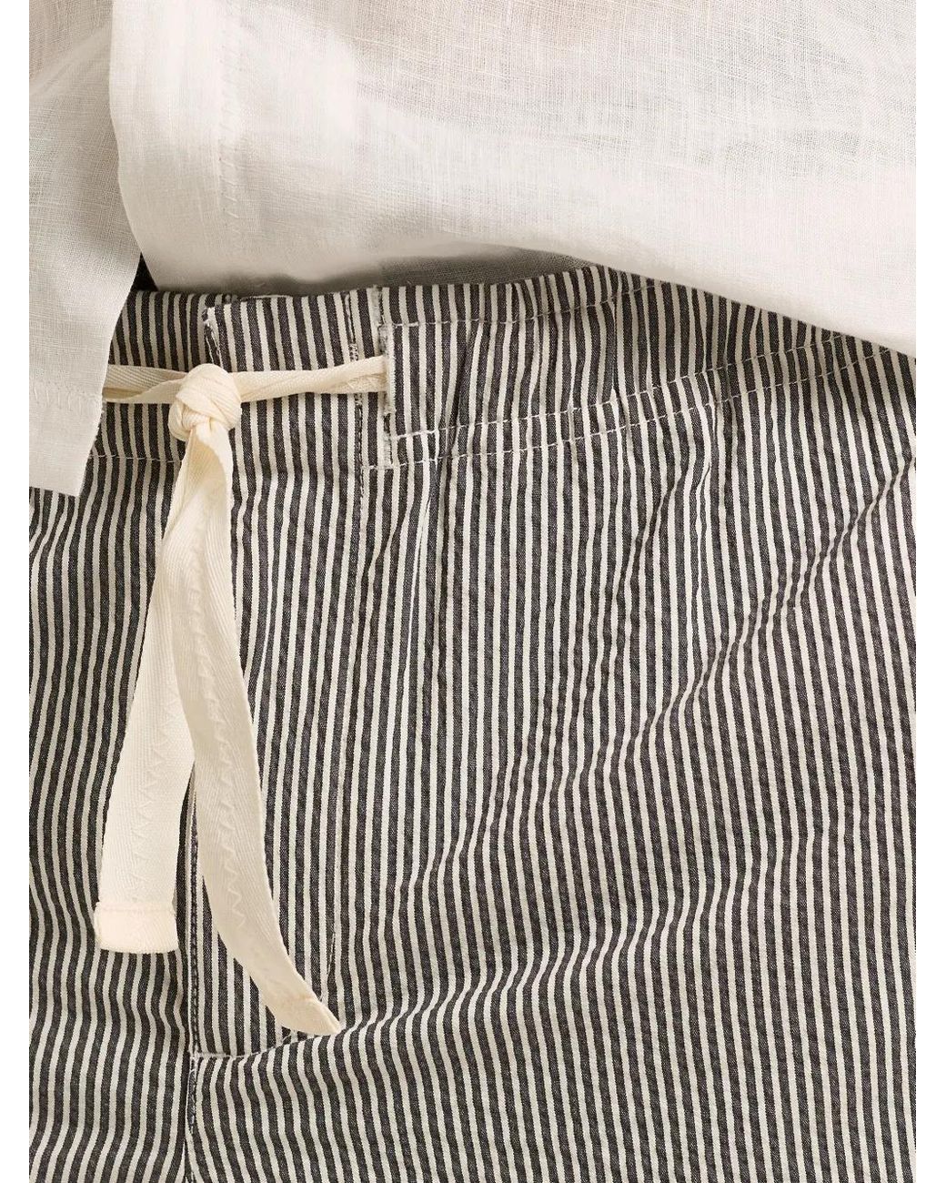 Orlebar Brown Gray Alex Striped Seersucker Shorts for men