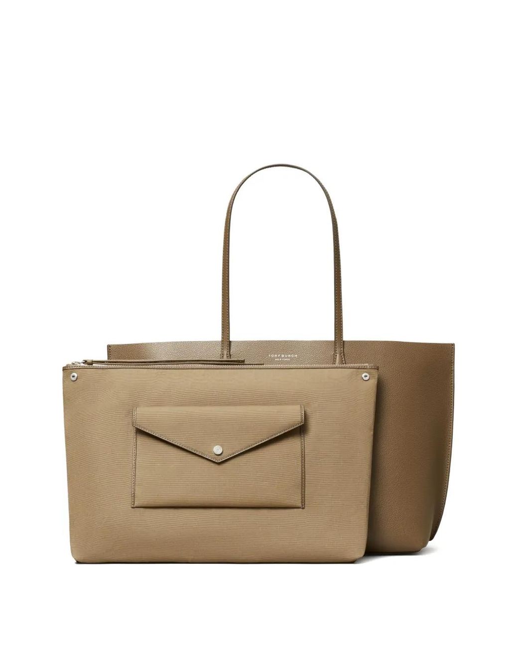Tory Burch Brown Perry Leather Tote Bag