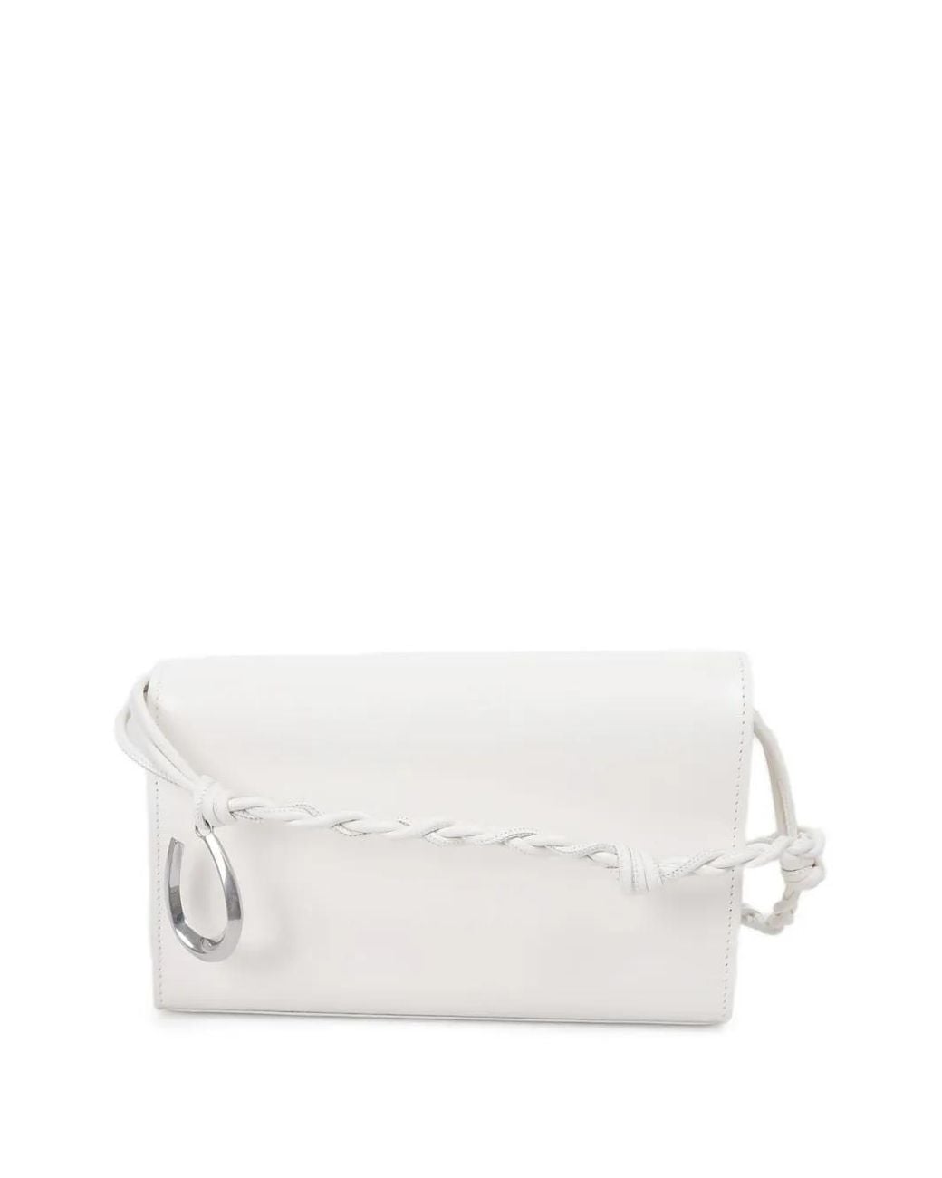 Jil Sander White Tangle Shoulder Bag