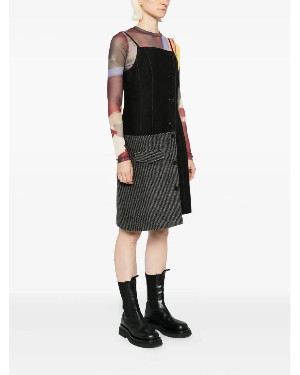 ANDERSSON BELL Black Patchwork Dress