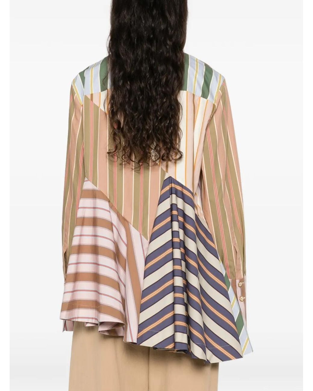 Zimmermann White Clash Striped Shirt