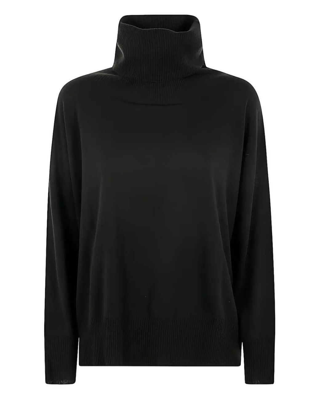 Liviana Conti Black Roll-Neck Sweater