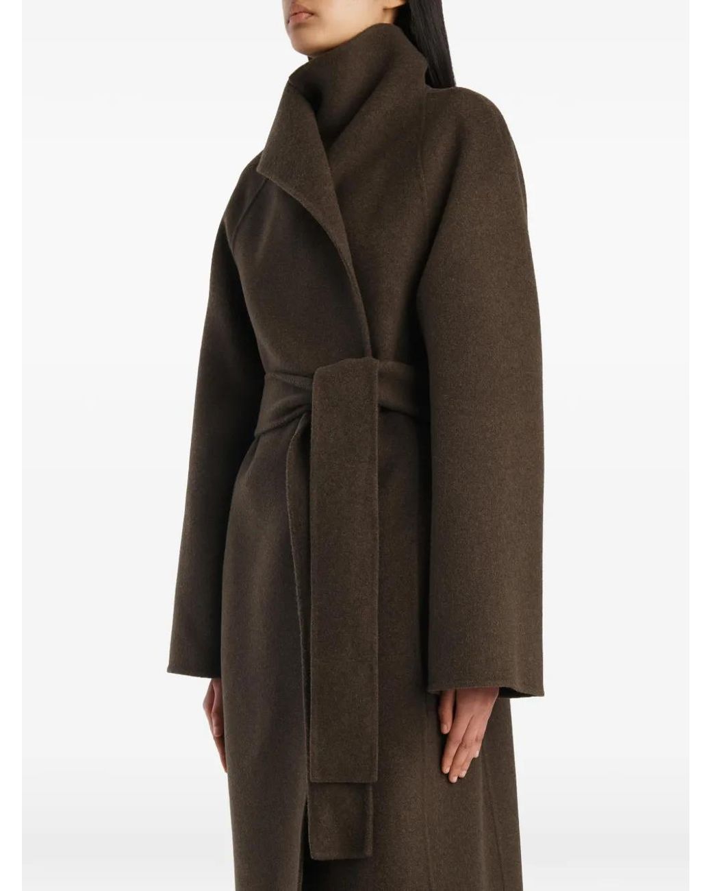 Khaite Brown Belted Coats