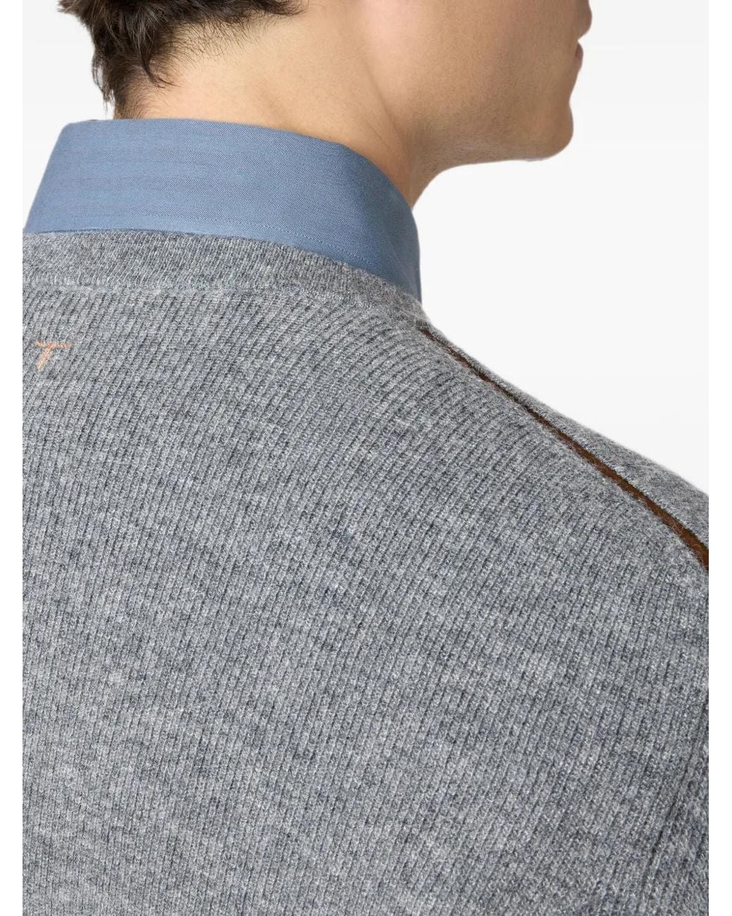 Tod's Gray Round-Neck Pullover for men