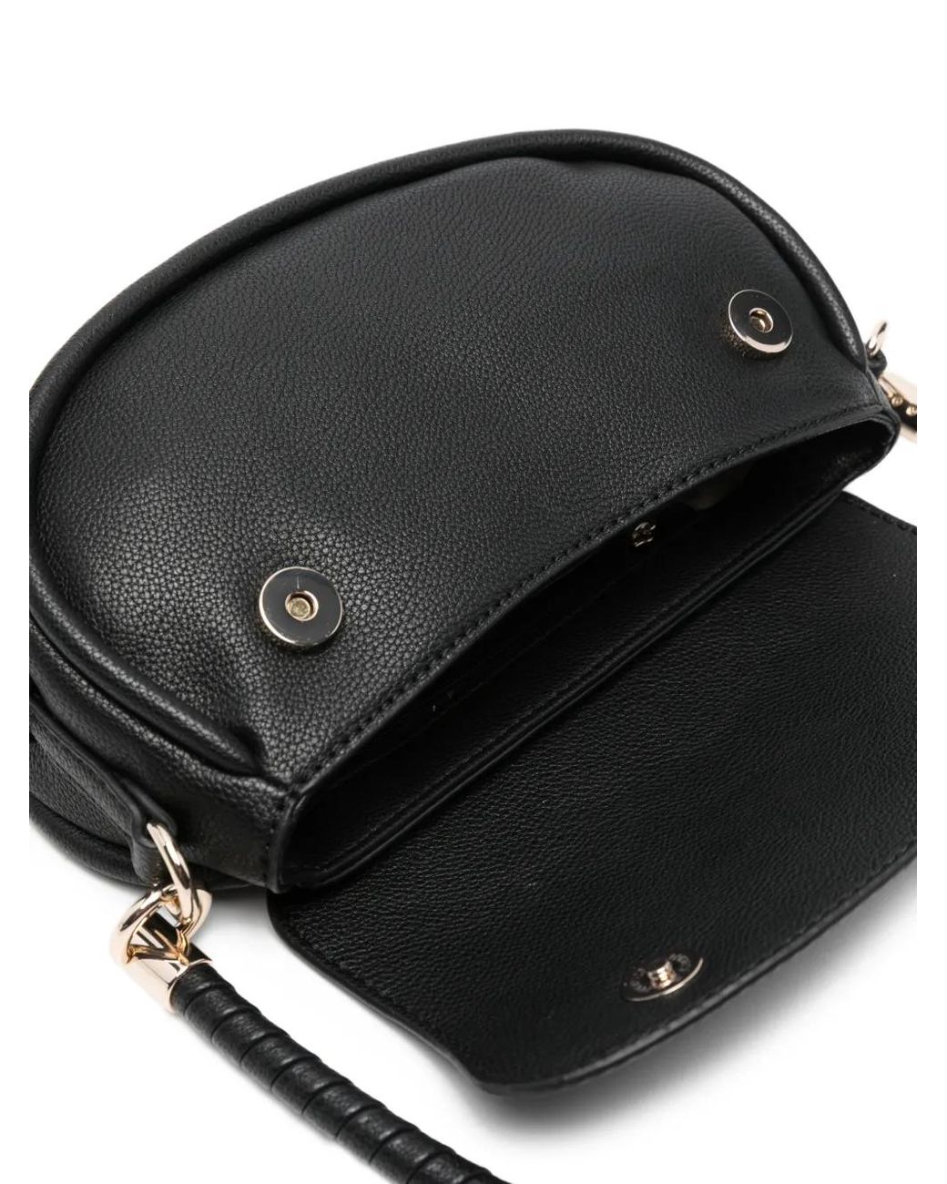 Guess Black Danya Triangle Logo Leather Tote Bag
