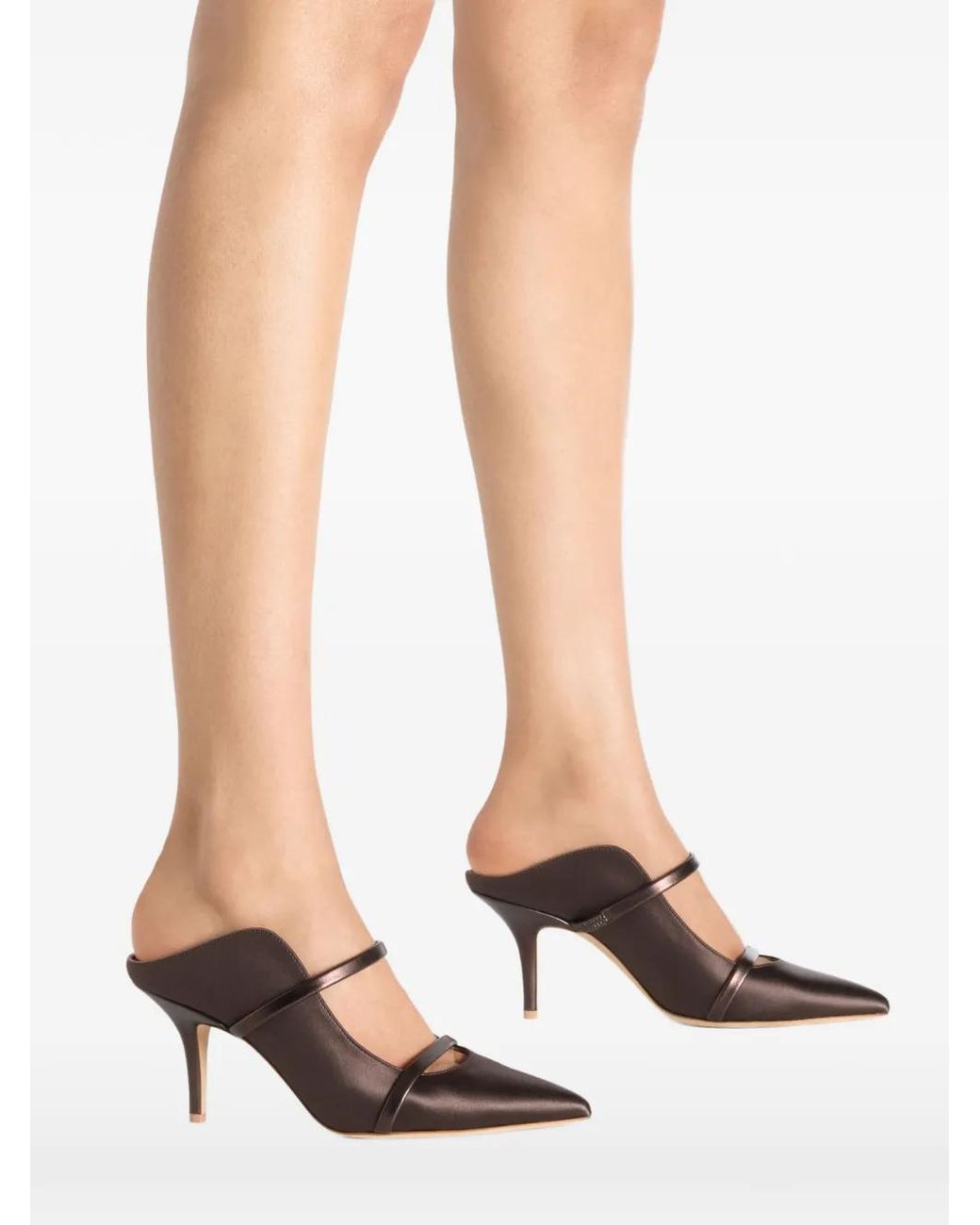 Malone Souliers Brown Maureen Strap-Detail Mules