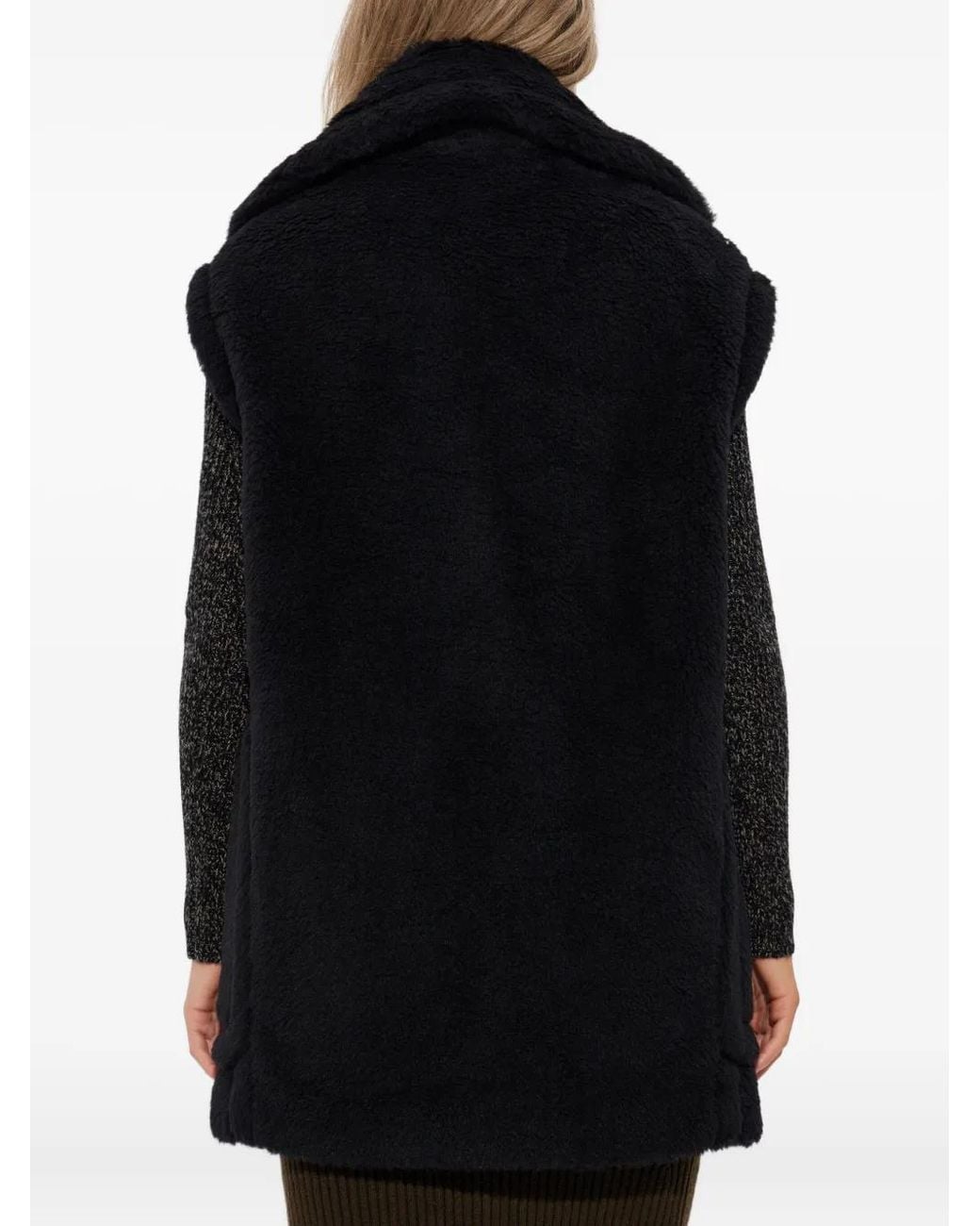 Max Mara Black "Bormida1234" Short Double Breasted Coat