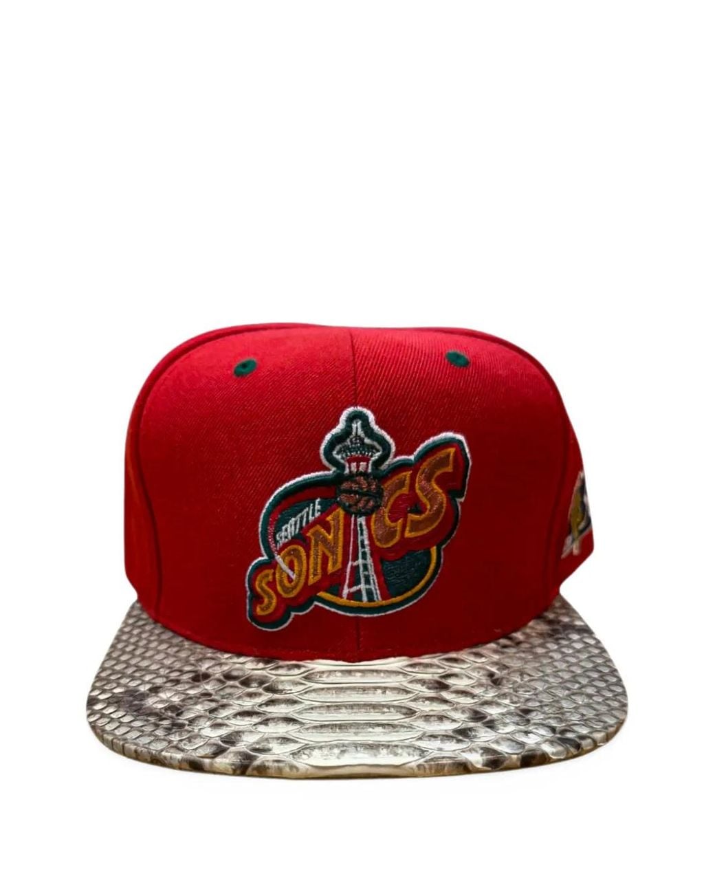 Just Don Red X Mitchell & Ness Seattle Super Sonics Python Hat for men