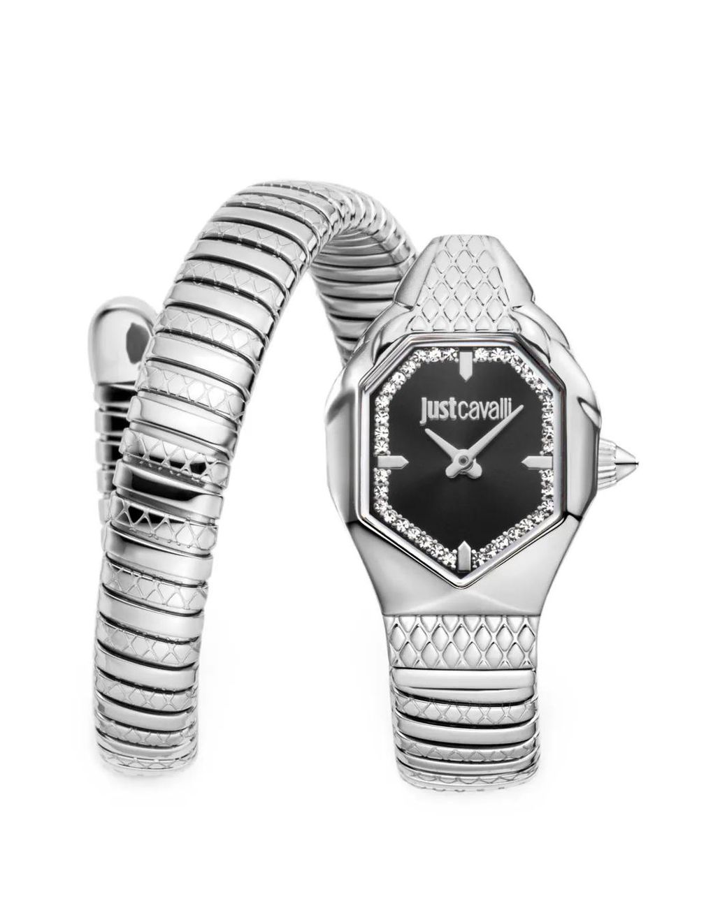 Just Cavalli Gray Montre Aria Snake Mm