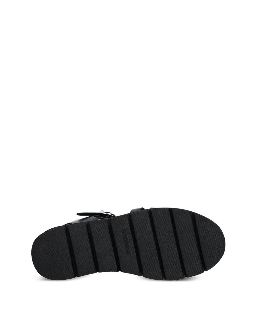 Barbour Black Sandalen Aus Leder