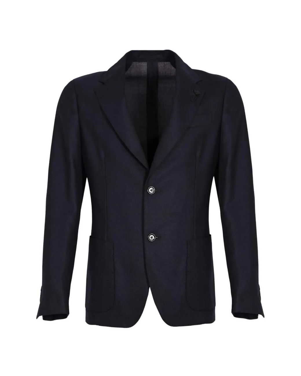 Blazer de lana con botones Lardini de hombre de color Blue