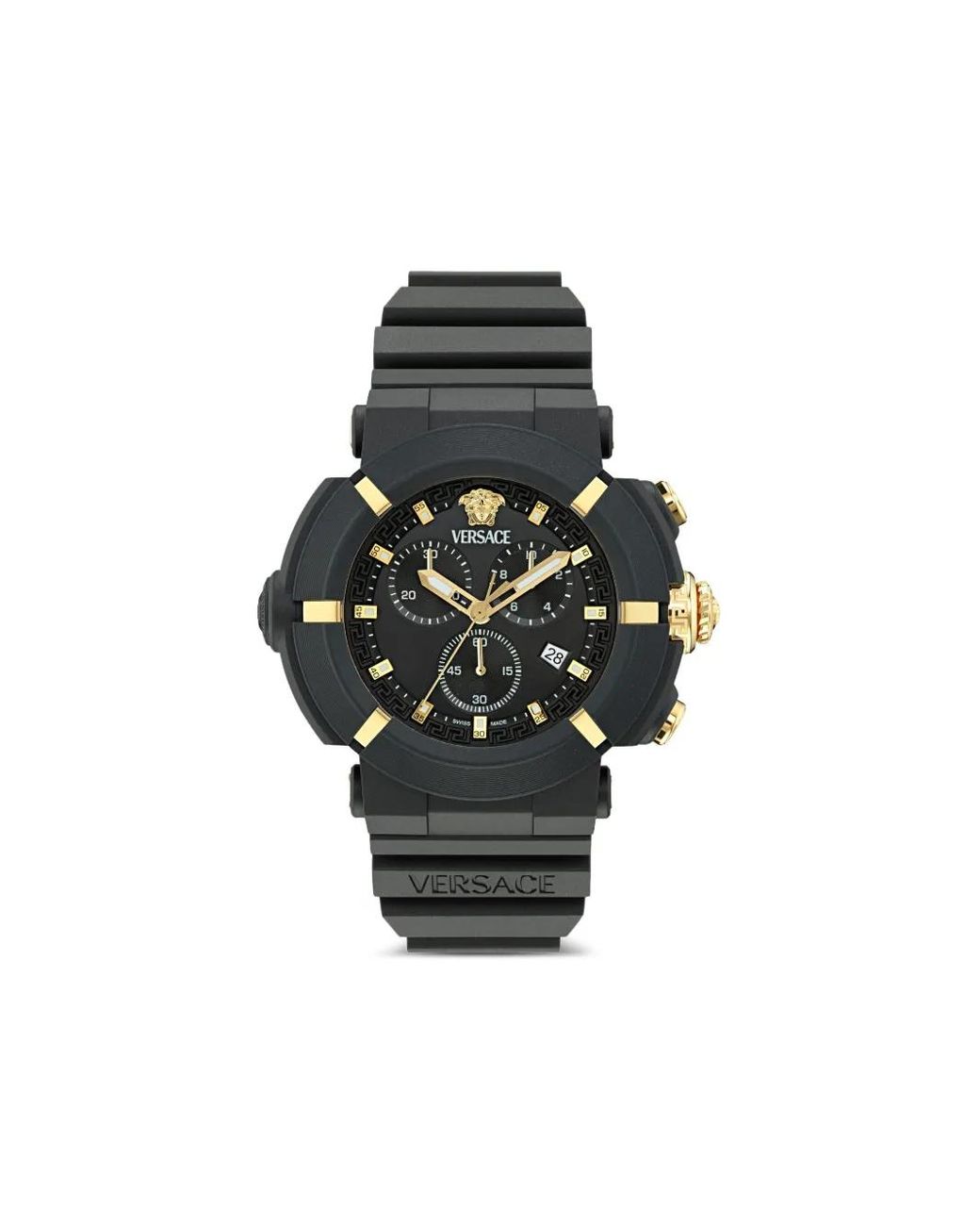 Versace Real Active Chrono Armbanduhr 45Mm in Black für Herren